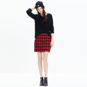 Madewell Buffalo Check Mini Skirt